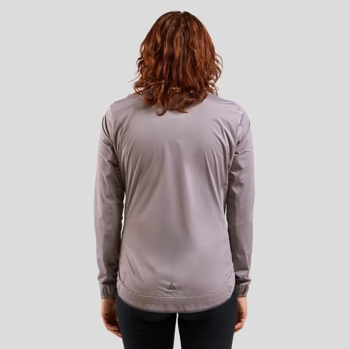 Odlo Jackets and Vests The Zeroweight Performance Knit Cycling Rain Jacket Gray Ridge 8211 Women