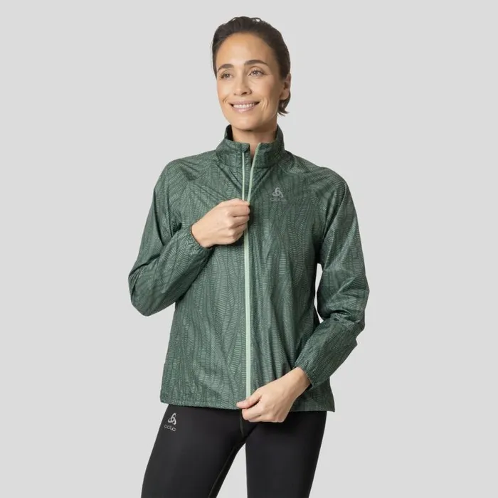 Odlo Jackets and Vests The Zeroweight Print Running Jacket Loden Frost 8211 Women Odlo Jackets and Vests The Zeroweight Print Running Jacket Loden Frost 8211 Women