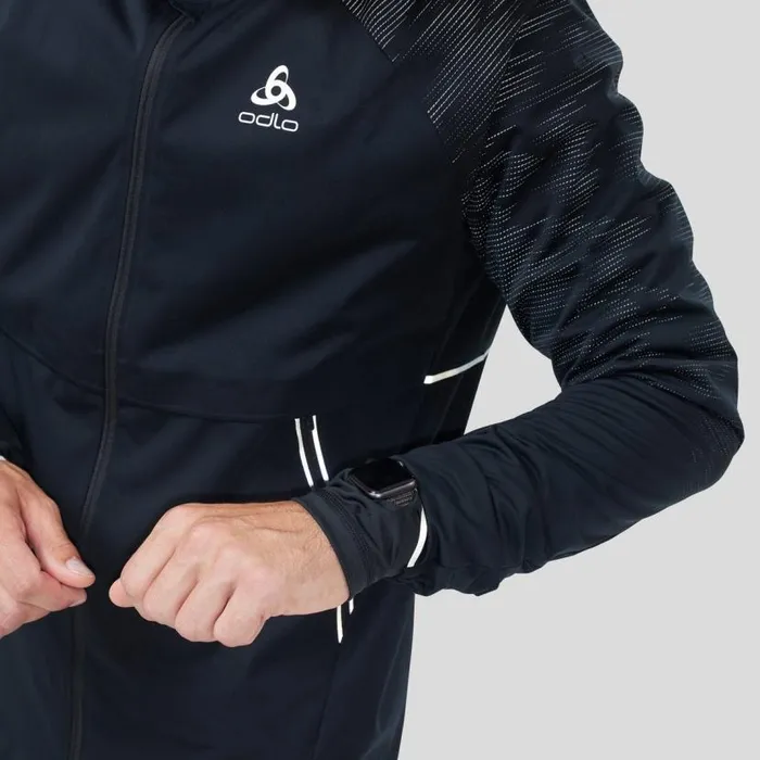 Odlo Jackets and Vests The Zeroweight Pro Warm Reflective Running Jacket Black 8211 Men