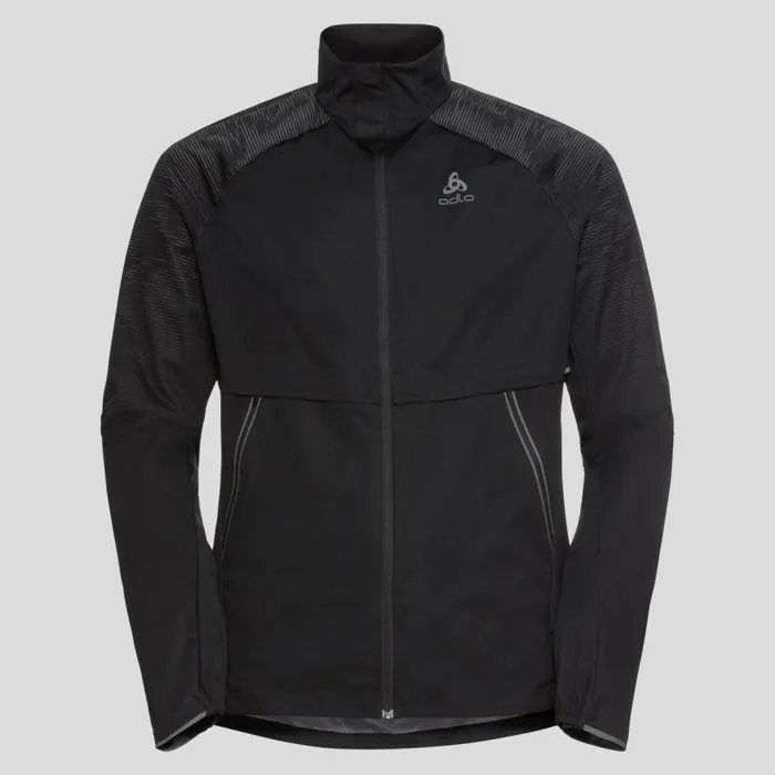 Odlo Jackets and Vests The Zeroweight Pro Warm Reflective Running Jacket Black 8211 Men