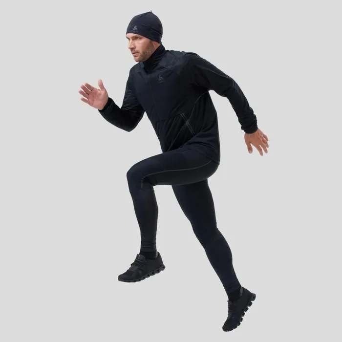 Odlo Jackets and Vests The Zeroweight Pro Warm Reflective Running Jacket Black 8211 Men