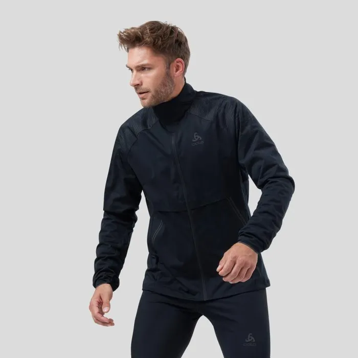 Odlo Jackets and Vests The Zeroweight Pro Warm Reflective Running Jacket Black 8211 Men
