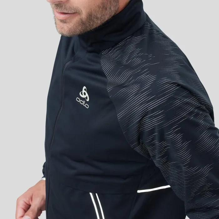 Odlo Jackets and Vests The Zeroweight Pro Warm Reflective Running Jacket Black 8211 Men