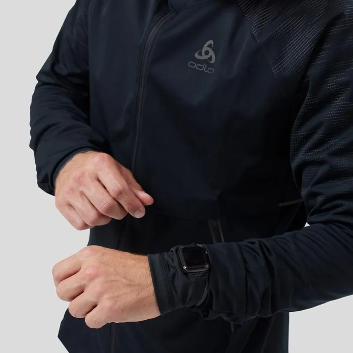 Odlo Jackets and Vests The Zeroweight Pro Warm Reflective Running Jacket Black 8211 Men