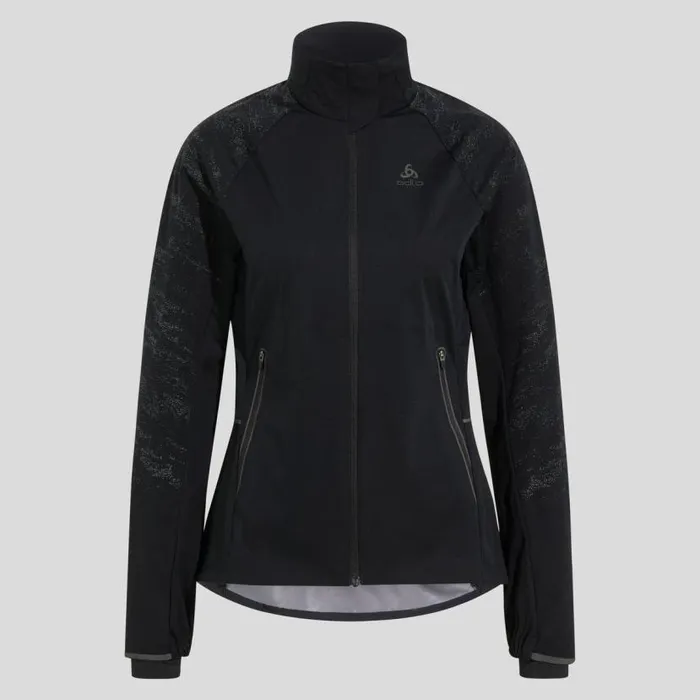 Odlo Jackets and Vests The Zeroweight Pro Warm Reflective Running Jacket Black 8211 Women