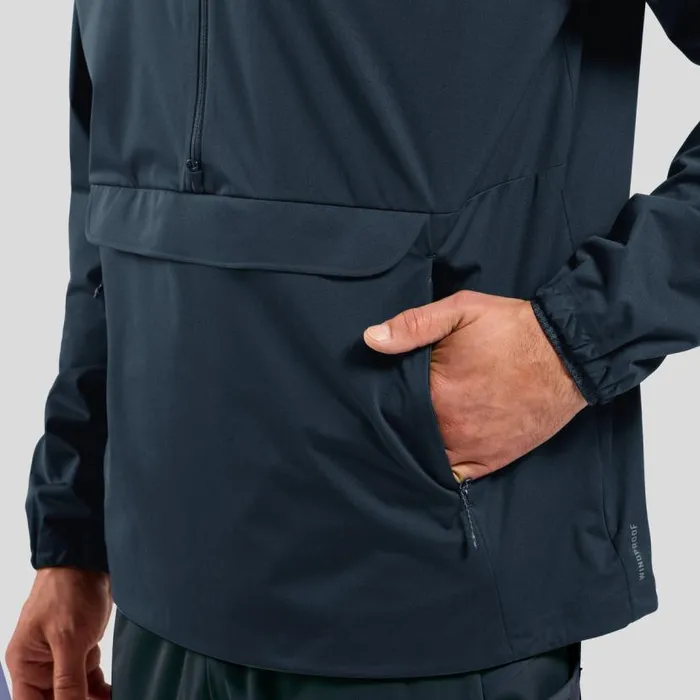 Odlo Jackets and Vests The Zeroweight Pro Warm Windproof CrossCountry Anorak Dark Sapphire 8211 Men
