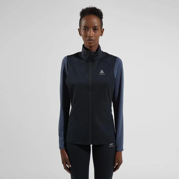 Odlo Jackets and Vests The Zeroweight Warm Running Vest Black 8211 Women
