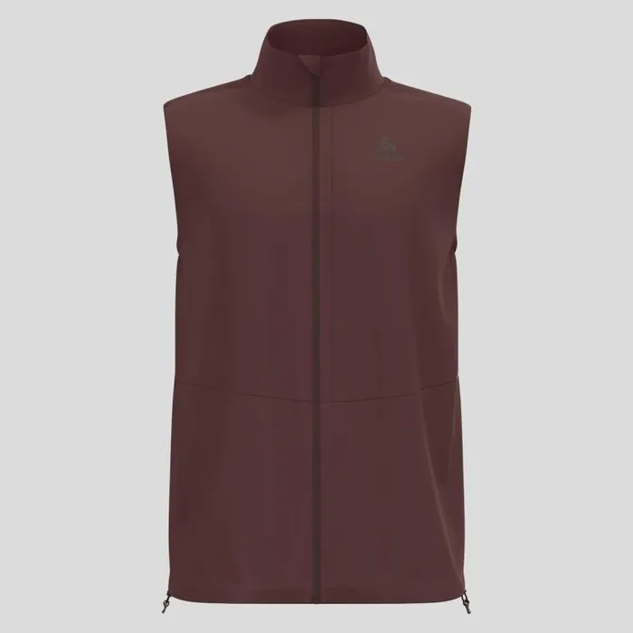 Odlo Jackets and Vests The Zeroweight Warm Softshell Running Vest 20 Fudge 8211 Men