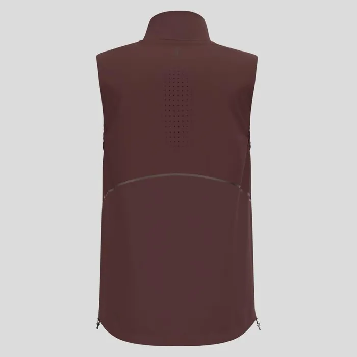 Odlo Jackets and Vests The Zeroweight Warm Softshell Running Vest 20 Fudge 8211 Men