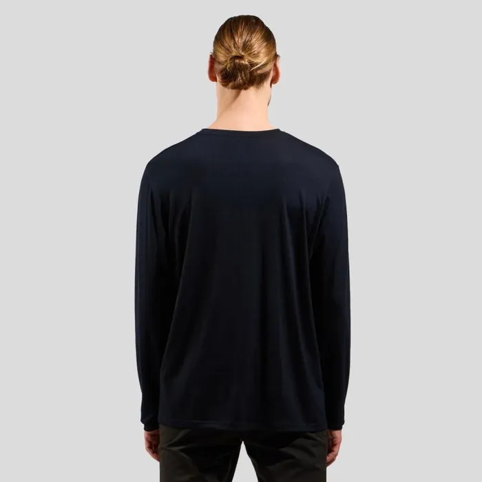 Odlo Mid Layers and Longsleeves Ascent Merino 160 Matterhorn LongSleeve TShirt Black 8211 Men