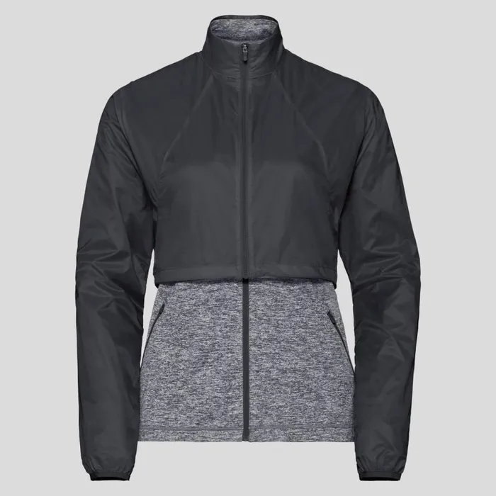 Odlo Mid Layers and Longsleeves Mid Layer Full Zip Kumano Active Convert Black 8211 Grey Melange 8211 Women Odlo Mid Layers and Longsleeves Mid Layer Full Zip Kumano Active Convert Black 8211 Grey Melange 8211 Women