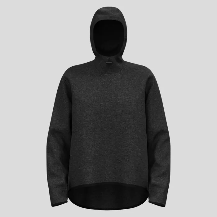 Odlo Mid Layers and Longsleeves The Active 365 Knit Hoody Dark Grey Melange 8211 Women