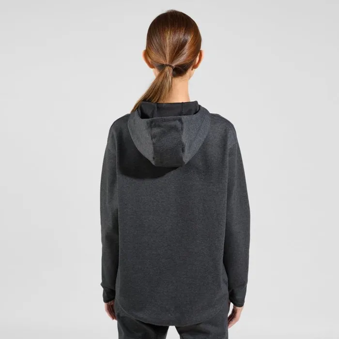 Odlo Mid Layers and Longsleeves The Active 365 Knit Hoody Dark Grey Melange 8211 Women