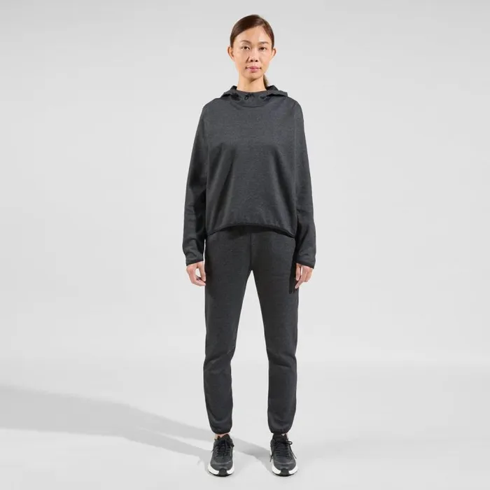 Odlo Mid Layers and Longsleeves The Active 365 Knit Hoody Dark Grey Melange 8211 Women