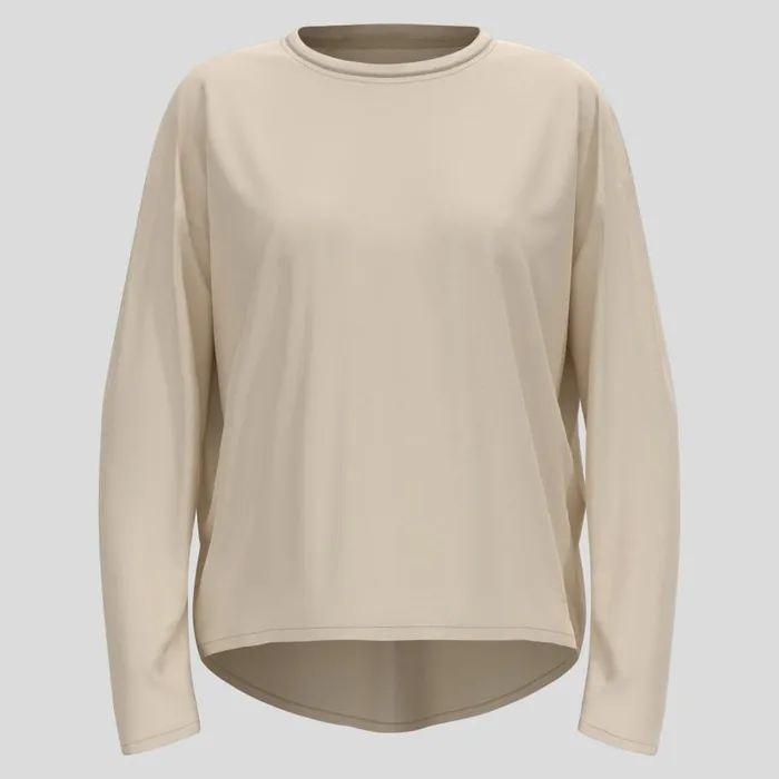 Odlo Mid Layers and Longsleeves The Active 365 Natural Blend Long Sleeve TShirt Silver Cloud Melange 8211 Women