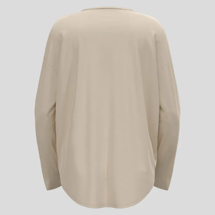 Odlo Mid Layers and Longsleeves The Active 365 Natural Blend Long Sleeve TShirt Silver Cloud Melange 8211 Women