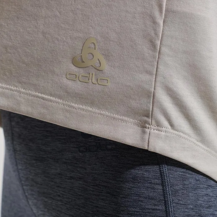 Odlo Mid Layers and Longsleeves The Active 365 Natural Blend Long Sleeve TShirt Silver Cloud Melange 8211 Women