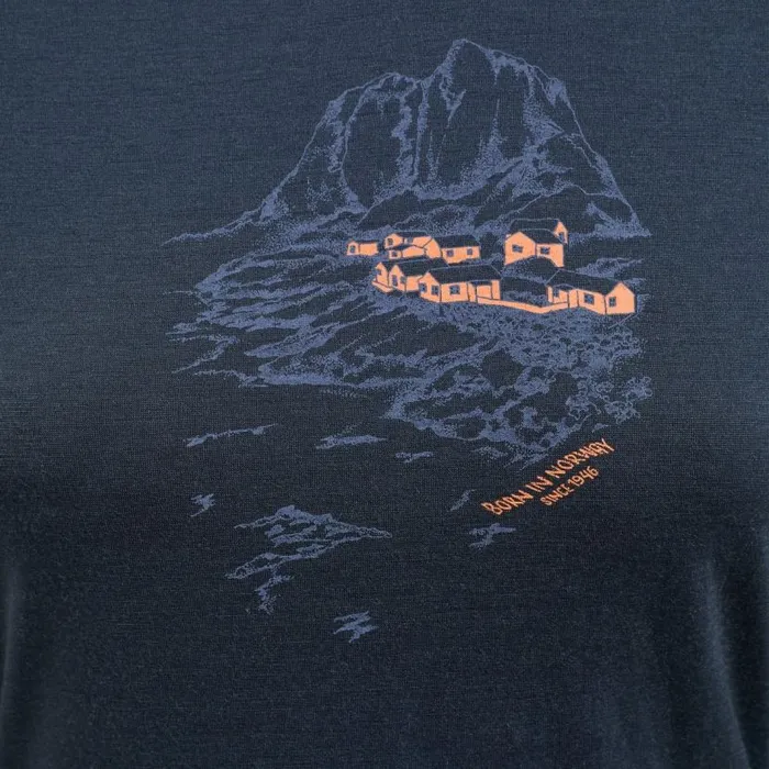 Odlo Mid Layers and Longsleeves The Ascent 365 Merino 200 Norway Graphic India Ink 8211 Women