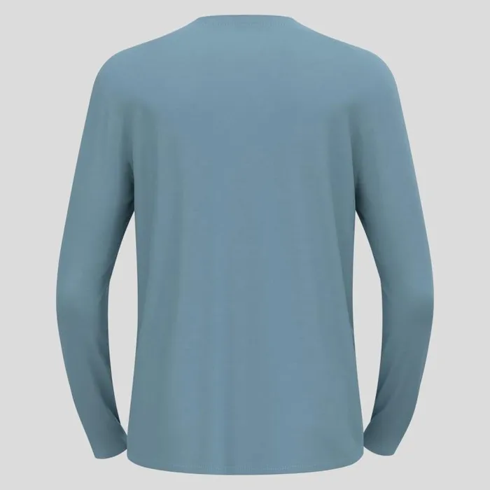 Odlo Mid Layers and Longsleeves The Ascent Merino 200 Pocket Long Sleeve TShirt Provincial Blue 8211 Men