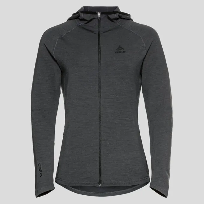 Odlo Mid Layers and Longsleeves The Ascent Performance Wool Warm Mid Layer Hooded Zip Odlo Graphite Grey 8211 Women Odlo Mid Layers and Longsleeves The Ascent Performance Wool Warm Mid Layer Hooded Zip Odlo Graphite Grey 8211 Women