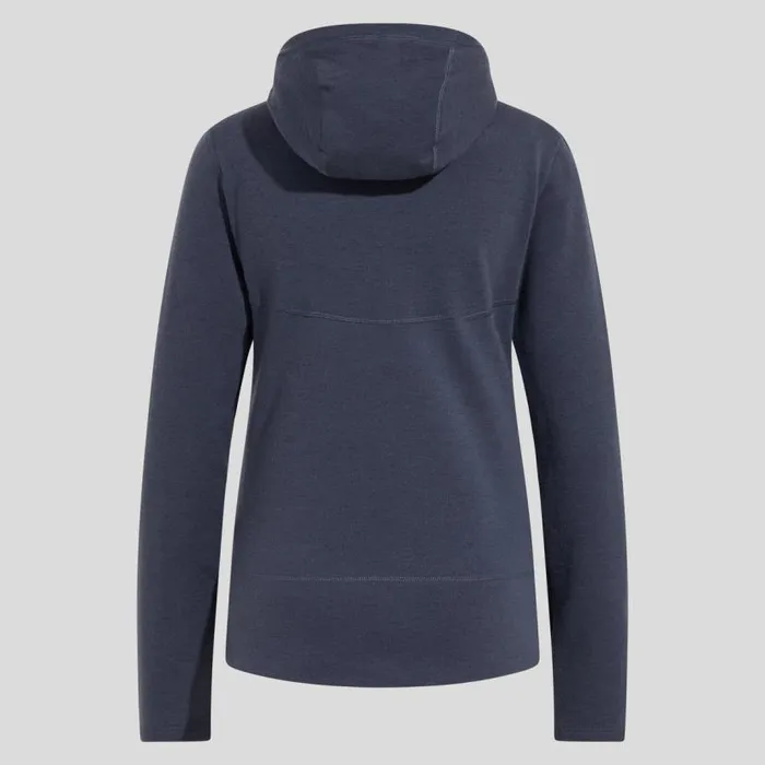 Odlo Mid Layers and Longsleeves The Ascent Performance Wool XWarm Hoody India Ink 8211 Women