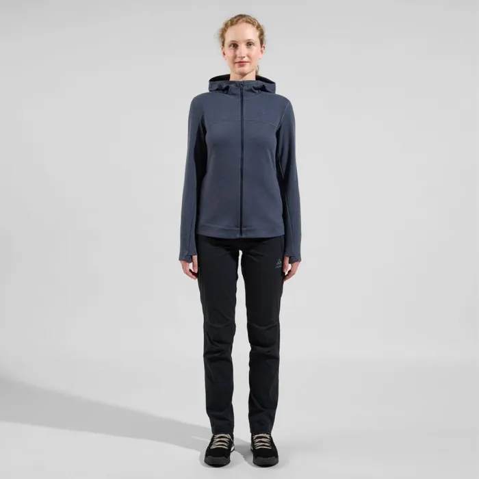 Odlo Mid Layers and Longsleeves The Ascent Performance Wool XWarm Hoody India Ink 8211 Women