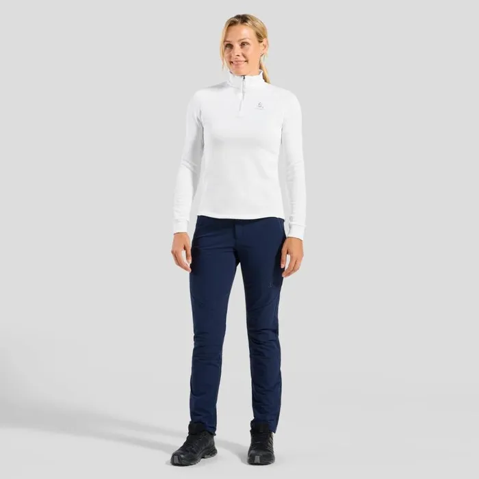 Odlo Mid Layers and Longsleeves The Berra HalfZip Mid Layer White 8211 Women