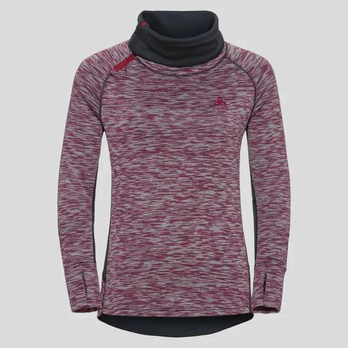 Odlo Mid Layers and Longsleeves The Berra Sl HalfZip Mid Layer Raspberry Fudge 8211 Space Dye 8211 Women Odlo Mid Layers and Longsleeves The Berra Sl HalfZip Mid Layer Raspberry Fudge 8211 Space Dye 8211 Women