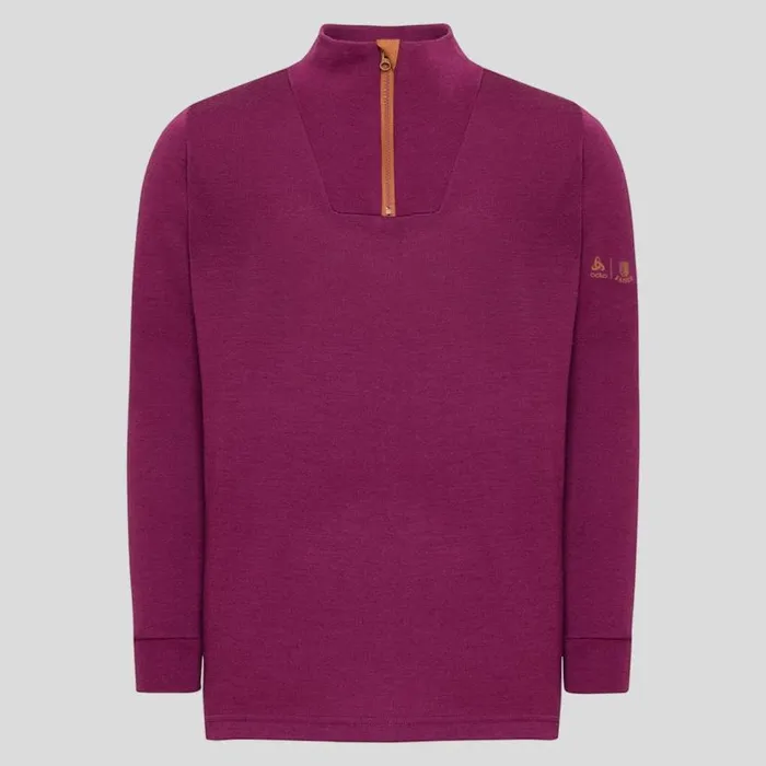 Odlo Mid Layers and Longsleeves The Espeland Merino 250 Half Zip Amaranth 8211 Kids Odlo Mid Layers and Longsleeves The Espeland Merino 250 Half Zip Amaranth 8211 Kids