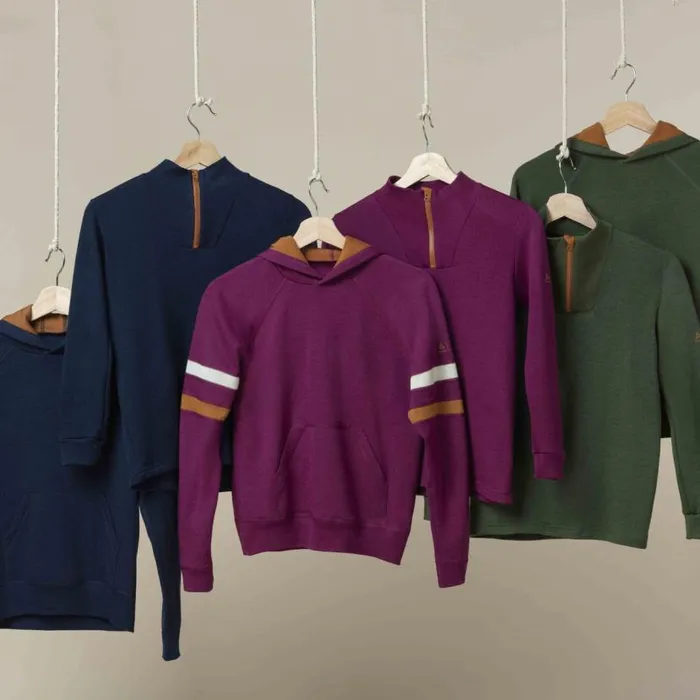 Odlo Mid Layers and Longsleeves The Espeland Merino 250 Half Zip Amaranth 8211 Kids