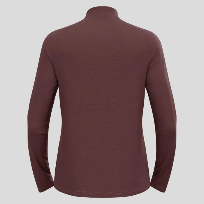 Odlo Mid Layers and Longsleeves The Essentials Ceramiwarm Half Zip Mid Layer Fudge Melange 8211 Men