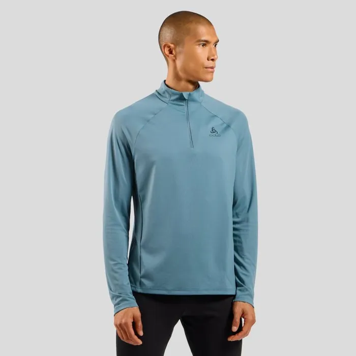 Odlo Mid Layers and Longsleeves The Essentials Ceramiwarm HalfZip Mid Layer Provincial Blue 8211 Men Odlo Mid Layers and Longsleeves The Essentials Ceramiwarm HalfZip Mid Layer Provincial Blue 8211 Men