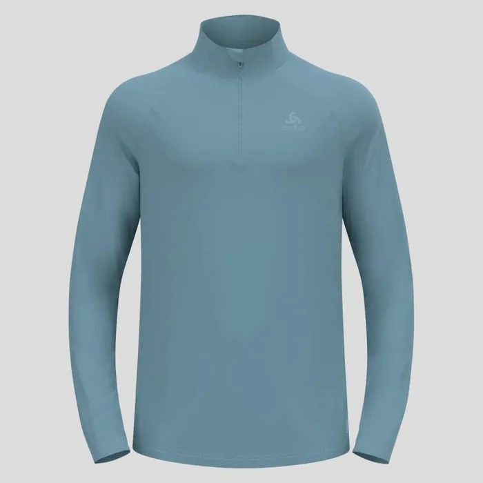 Odlo Mid Layers and Longsleeves The Essentials Ceramiwarm HalfZip Mid Layer Provincial Blue 8211 Men
