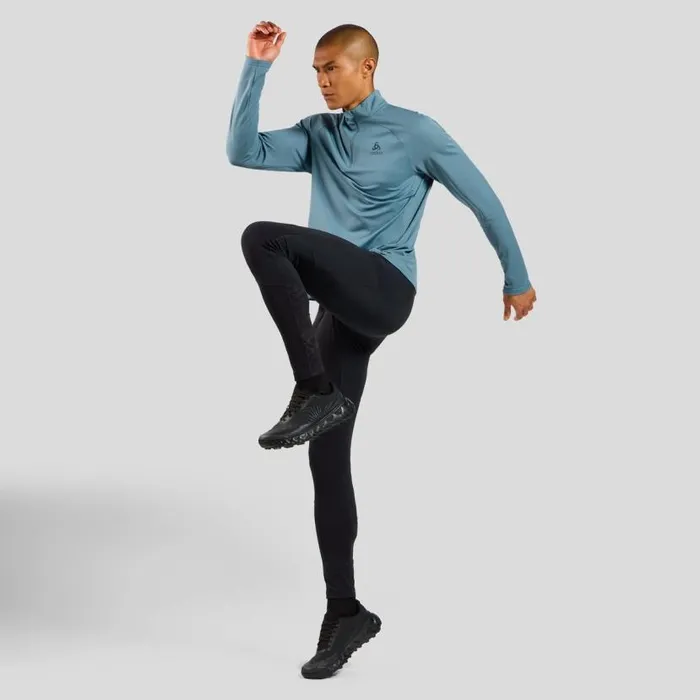 Odlo Mid Layers and Longsleeves The Essentials Ceramiwarm HalfZip Mid Layer Provincial Blue 8211 Men