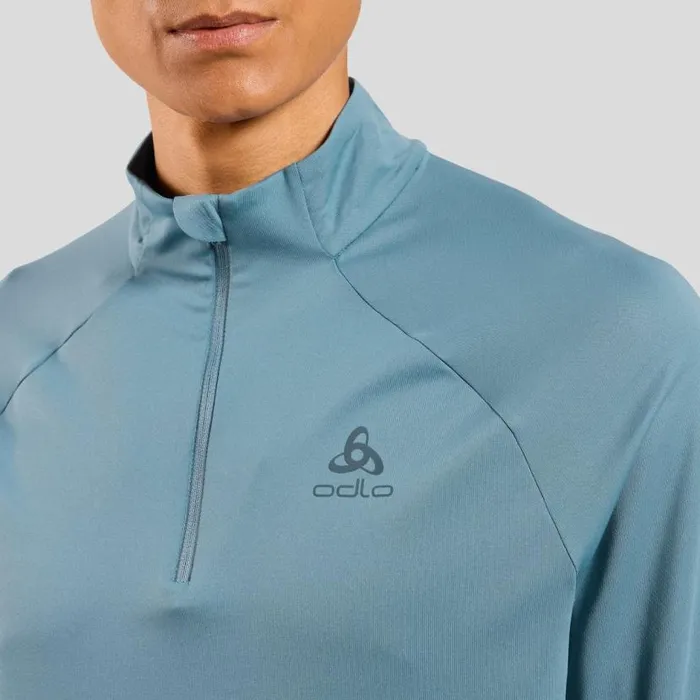 Odlo Mid Layers and Longsleeves The Essentials Ceramiwarm HalfZip Mid Layer Provincial Blue 8211 Men