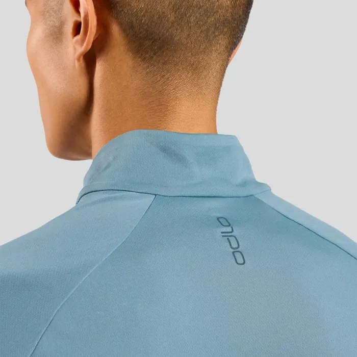Odlo Mid Layers and Longsleeves The Essentials Ceramiwarm HalfZip Mid Layer Provincial Blue 8211 Men
