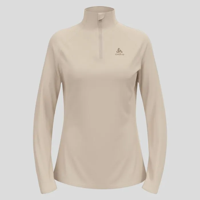 Odlo Mid Layers and Longsleeves The Essentials Ceramiwarm HalfZip Mid Layer Silver Cloud 8211 Women