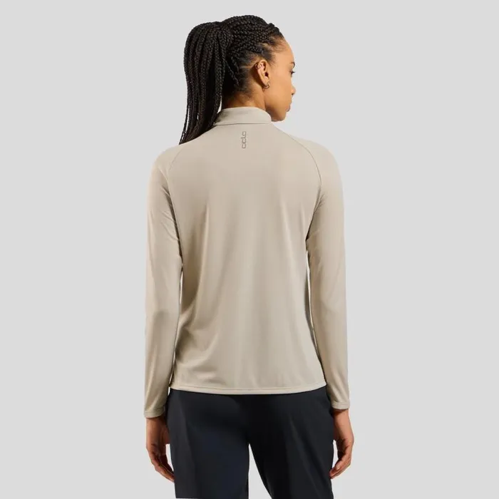 Odlo Mid Layers and Longsleeves The Essentials Ceramiwarm HalfZip Mid Layer Silver Cloud 8211 Women