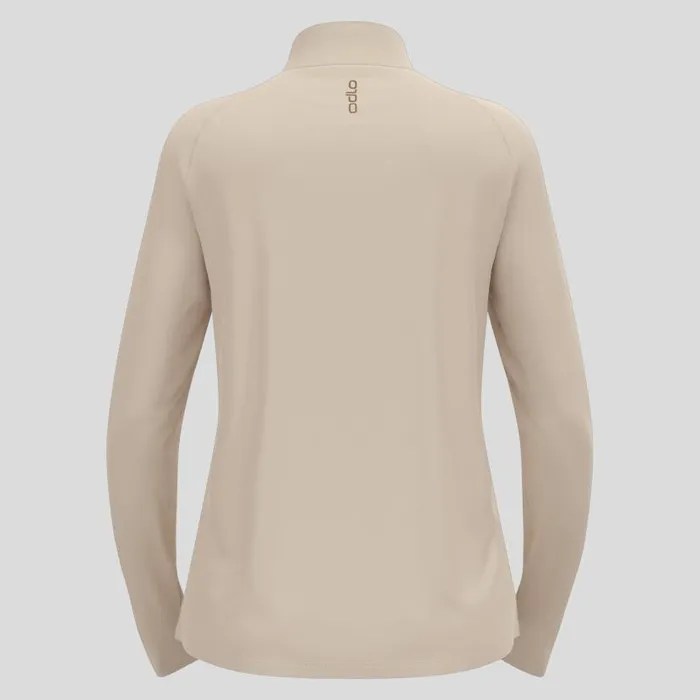 Odlo Mid Layers and Longsleeves The Essentials Ceramiwarm HalfZip Mid Layer Silver Cloud 8211 Women