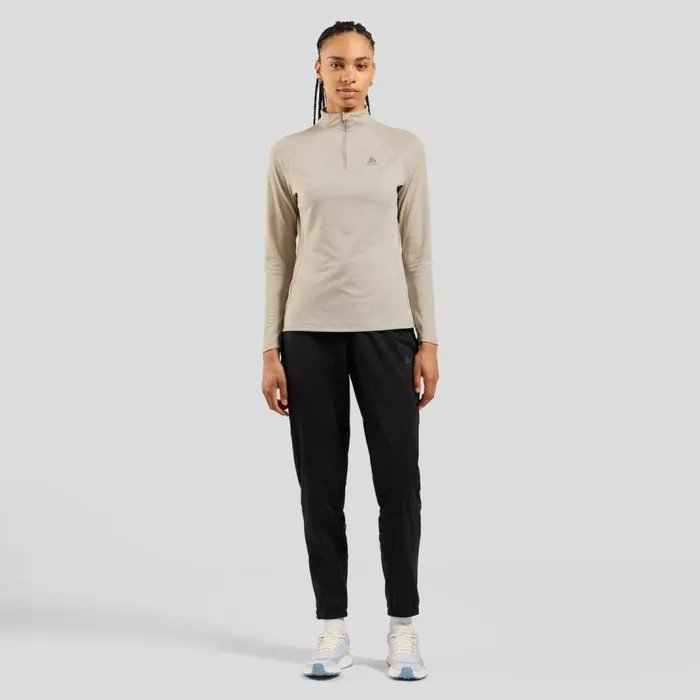 Odlo Mid Layers and Longsleeves The Essentials Ceramiwarm HalfZip Mid Layer Silver Cloud 8211 Women