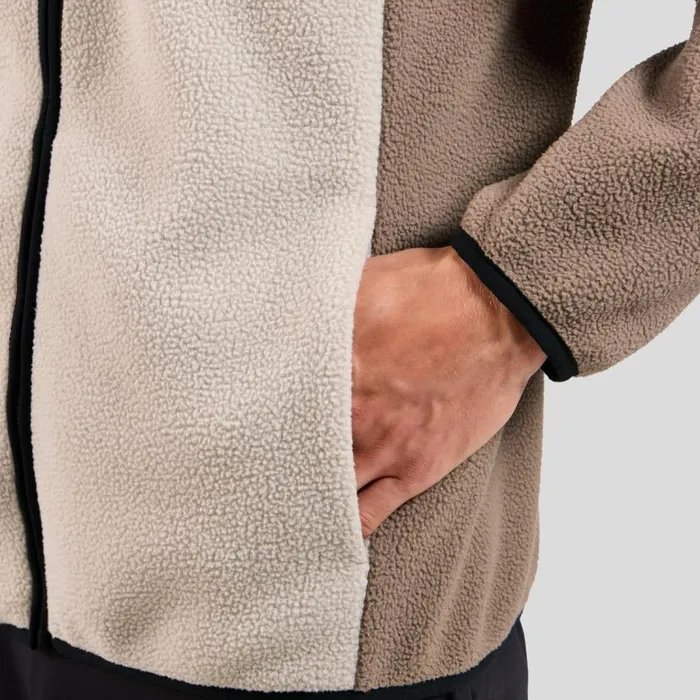 Odlo Mid Layers and Longsleeves The Essentials HighPile FullZip Mid Layer Black 8211 Cinder 8211 Men