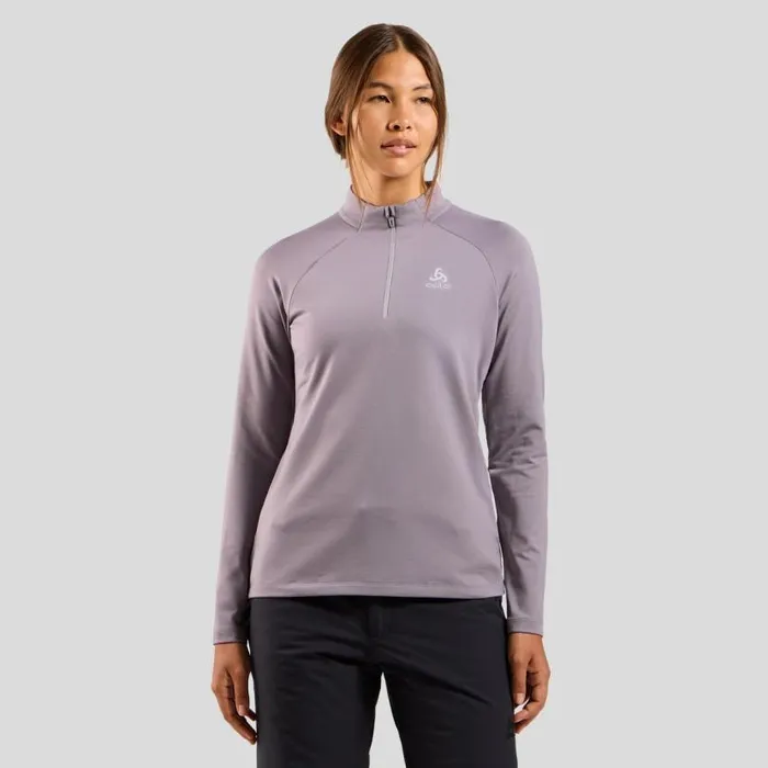 Odlo Mid Layers and Longsleeves The Essentials Light HalfZip Mid Layer Gray Ridge 8211 Women Odlo Mid Layers and Longsleeves The Essentials Light HalfZip Mid Layer Gray Ridge 8211 Women
