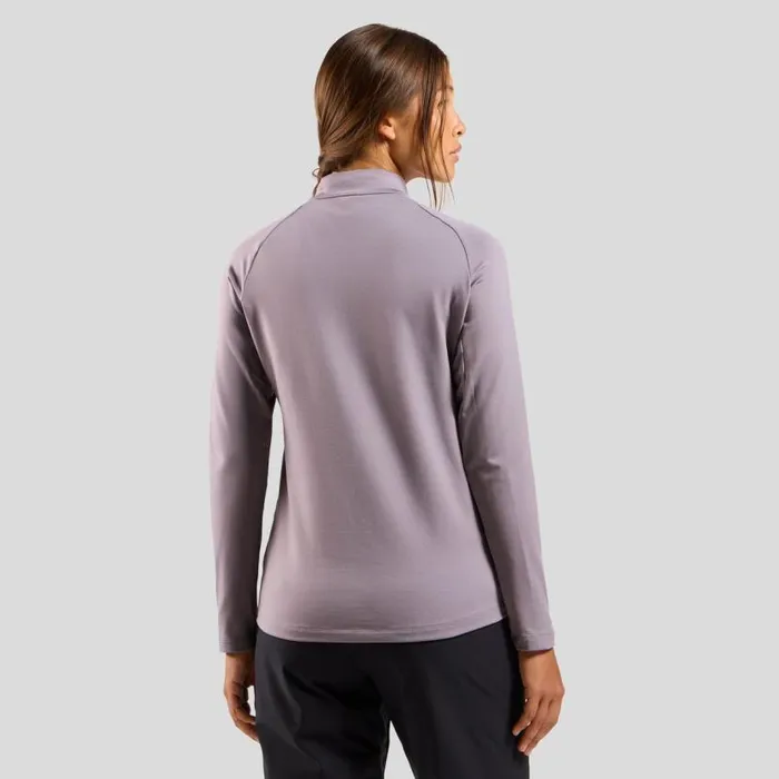 Odlo Mid Layers and Longsleeves The Essentials Light HalfZip Mid Layer Gray Ridge 8211 Women