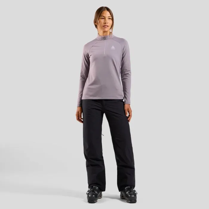 Odlo Mid Layers and Longsleeves The Essentials Light HalfZip Mid Layer Gray Ridge 8211 Women