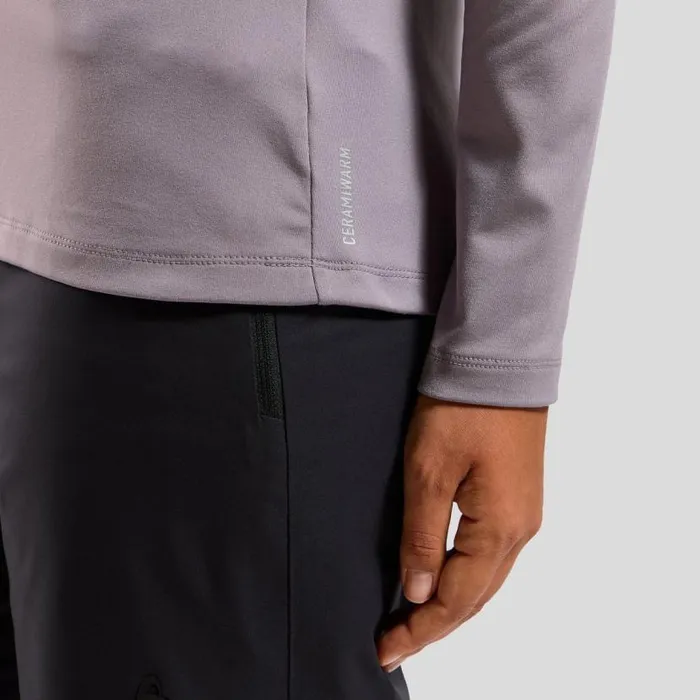 Odlo Mid Layers and Longsleeves The Essentials Light HalfZip Mid Layer Gray Ridge 8211 Women