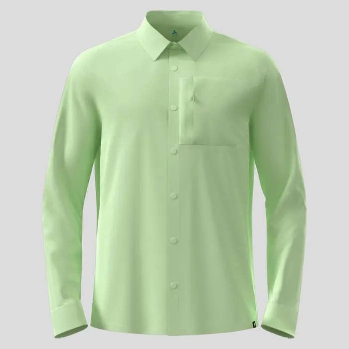 Odlo Mid Layers and Longsleeves The Hyper Contrast Long Sleeve Hiking Shirt Ambrosia 8211 Men