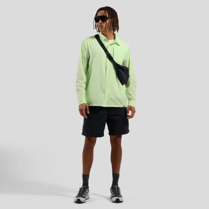 Odlo Mid Layers and Longsleeves The Hyper Contrast Long Sleeve Hiking Shirt Ambrosia 8211 Men