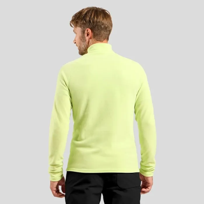 Odlo Mid Layers and Longsleeves The Rigi HalfZip Mid Layer Shadow Lime 8211 Men