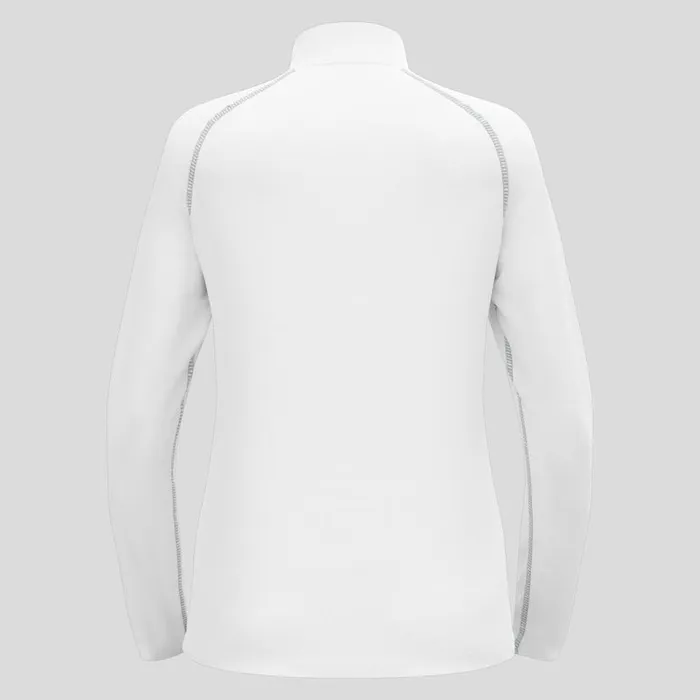 Odlo Mid Layers and Longsleeves The Rigi HalfZip Mid Layer White 8211 Women