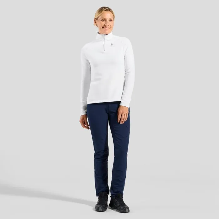 Odlo Mid Layers and Longsleeves The Rigi HalfZip Mid Layer White 8211 Women